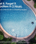 Cordless Robotic Pool Vacuum With Track Drive And Sonar Navigation 180W Brushless Motor in large inground pool
