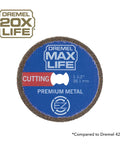 Max Life EZ506HP Premium Metal Cutting Wheel For Rotary Tools One And A Half Inch High Performance With Super Abrasive Grit