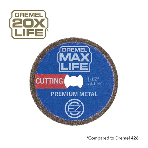 Max Life EZ506HP Premium Metal Cutting Wheel For Rotary Tools One And A Half Inch High Performance With Super Abrasive Grit