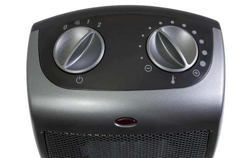 Control panel of Portable Ceramic Space Heater With Tip Over Safety And Overheat Protection, 1500W Two Heat Settings