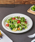 Heavy Duty 9 Inch Disposable Party Plates 150 Pack Eco Friendly Biodegradable Sugarcane Bagasse White Unbleached Dinner Plates
