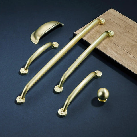 10 Pack 5 Inch Brushed Gold Cabinet Pulls Heavy Duty Solid Zinc Alloy Handles For Cabinets Dressers Kitchens And Bathrooms Easy Install