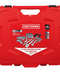Beast 83 Piece Mechanics Tool Set With Low Profile Ratchet And 72 Tooth Ratchet SAE And Metric Sockets In Durable Blow Mold Case