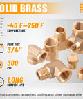 Brass Pipe Fittings Kit 262 Pieces With 156 Piece Plus 106 Piece Sets NPT Adapters Elbows Plumbing Repair Solid Brass