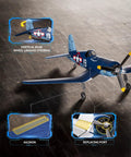 Rad Warbird RC Airplane With 6 Axis Gyro Stabilization One Key Aerobatics, displayed on a dark surface with details highlighted