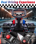 Control panel of BMW Licensed Drift Electric Go Kart For Kids With Dual Motors And Adjustable Seat Led Lights Drift Mode