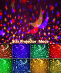 Star Projector Night Light With Timer For Kids 360 Degree Rotating Moon And Stars Sky Projector Lamp colorful projection
