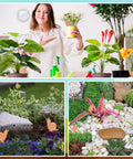 Six Pack Ceramic Water Sensor Set For Plants Moisture Monitor And Humidity Meter Cute Garden Decor For Potted Plants And Houseplants Easy Plant Care Tool Great Gift For Garden Lovers, six ceramic snail sensors in potted plants