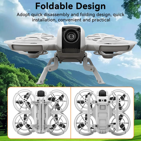 Foldable Landing Gear Kit For DJI Neo Drone With Quick Release Legs Elevates 25mm No Fuss Install Easy Snap On Setup