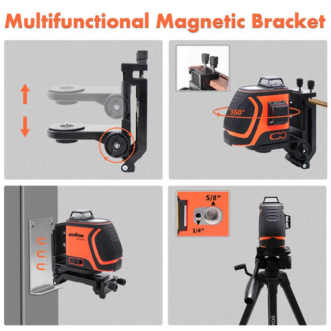 Outdoor Laser Level With Receiver Worksite Ready Pro Grade Daylight Visible Green Beam 360 Self Leveling Range Up To 400 Feet
