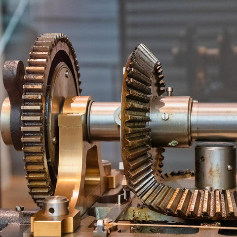 Bevel Gear Set 2 Pack 1M 20 Teeth 10mm Shaft Hole 1 To 1 Ratio 1.5 Module 90 Degree Steering Gear Made From 45 Steel on machine
