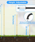 Dog Agility Hurdle And Cone Set Adjustable Obstacle Course For Backyard Training, adjustable hurdle height diagram.