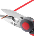 Heavy Duty 6 Inch Electrician Scissors With Micro Serrated Edge For Precise Stripping Network Cables Fiber Optics No Slip Wire Cutter Snips Pro Grade Tradesman Toolkit Essential cutting copper wire.