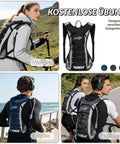 Lightweight Running Vest With Adjustable Chest Pack And Pistol Holster Hydration Vest With 1.5L Bladder Reflective Hydration Gear