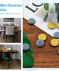 Self Adhesive Furniture Sliders 24 Pack Three Quarter Inch Round Leg Floor Protectors For Kitchen Appliances