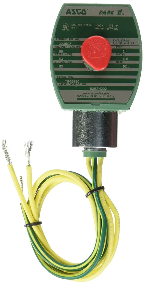 Rugged Brass Direct Acting Two Way Normally Closed Solenoid Valve 1/4 Inch Pipe Port 24V DC Powered 0.52 Cv Flow Engineered For Dead Nuts Shutoff And Rock Solid Pressure Ratings Made To Plug Straight Into Rigged System Lineup