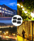 4 Pack IP65 Waterproof Junction Box with fixed ear for outdoor lighting, featuring durable ABS plastic enclosures for electronics.