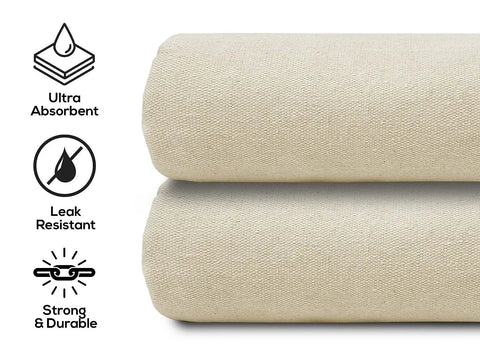 Canvas Drop Cloth 6x9 Feet Pack Of 2 For Painting And Home Projects Thick All Purpose Cotton Tarp Double Stitched Edges