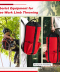 Arborist Rope Storage Bag 30 Liter Bucket Backpack With Waterproof Shell for tree climbing gear and equipment storage.
