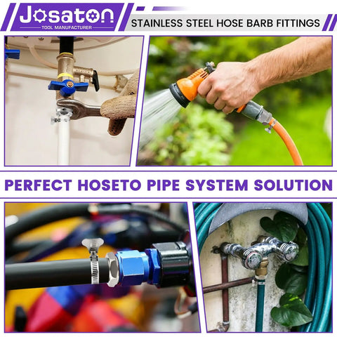 Heavy Duty 304 Stainless Steel Barb To Npt Male Thread Hose Fitting Set With High Pressure 2800 Psi Rating And Durable Corrosion Proof Design For Tough Plumbing Jobs And Fluid Control Systems Today. stainless steel hose barb fittings on garden and plumbing hoses