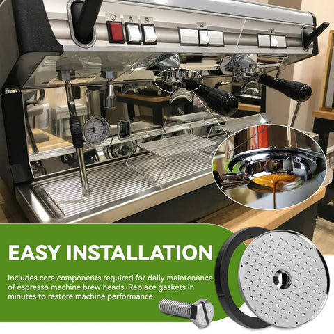 Espresso Machine Group Head Gasket Repair Kit Stop Leaks And Keep Your Espresso Setup Running Smooth Like A Pro Replacement Gasket For Nuova Simonelli Oscar Oscar II Musica Appia And Appia II Espresso Machines, with gasket and screw