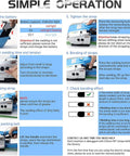 Simple operation guide for Heavy Duty Automatic Welding Strapping Machine 3000 Mah Battery Powered Electric Banding Tool.