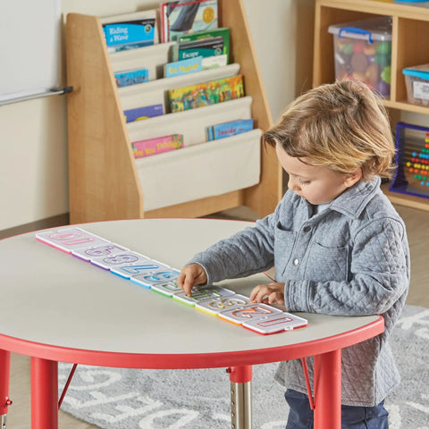Child using Sensory Number Trays for Kids Count Trace and Learn Numbers to Ten with Texture Paths and Fine Motor Activities