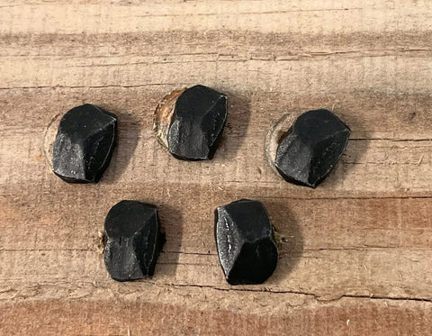 2 Inch Wrought Head Nails Set Decorative Antique Rose Head Nails For Barn Doors Antiquing Projects Hanging Cast Iron Skillets And Cookware Antique Coat Racks Old School Vintage Vibe Pack Of 25 displayed on wood surface