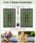 80 Cell Seed Starter Trays Kit With Adjustable Grow Light Bars And Full Spectrum LED 3 Point 5 Inch Humidity Domes setup