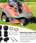 Front Wheel Bearing Rebuild Kit For Zero Turn Mowers RZT50 RZT54 RZT42 Replacement Set With All In One Bearings And Seals Includes 73604228B 7140162 7410990B Variants Easy Install For Durable Performance, lawn mower bearing repair kit parts