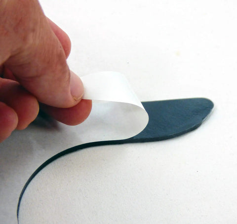 Peeling adhesive from Non Slip Rug Grippers For Every Floor, V Shaped Corner Anti Curling Pads, Reusable Rubber Skid Pads
