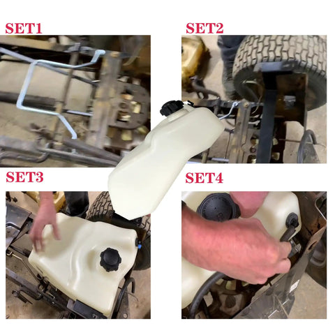 Gas Tank Assembly For Scotts Sabre L Series Riding Mowers GY21876 GY21102 GY20894 704665 installation process steps