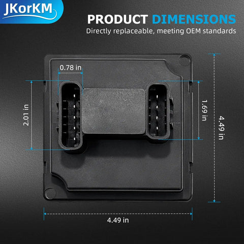 Headlight Actuator Control Relay Module For Corvette C5 1997 2004 Replacement Part, Plug And Play, 4.49 in dimensions