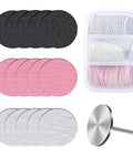 60 Pcs Replacement Sandpaper Discs With 25mm Metal Mandrel Bit For Electric Foot File And Nail Drill, Pro Grade Grit Set in package