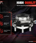 Front Wheel Hub Bearing Assembly 6 Lug With ABS For Nissan Frontier Xterra Pathfinder Suzuki Equator 2WD RWD Replacement OE Quality