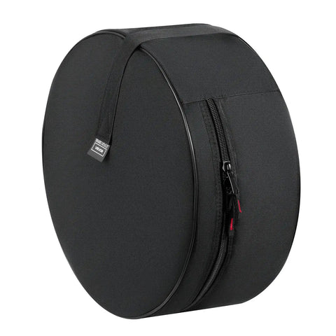 Tour Tough Five Piece Drum Case Set Crafted From Durable 600D Nylon With Heavy Padding For 22 Inch Kick Drum 12 13 16 Inch Toms And 14 Inch Snare Covers Road Warrior Backstage Protection Gear For No Sweat Rig Safety, black round case with zipper.
