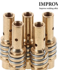 Hot Deal 10pcs Alloy Welding Torch Contact Tip Holder Diffuser Assembly For Mig Mag Guns minimal spatter golden alloy diffuser set