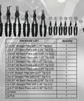 14 Piece Snap Ring Pliers Set With Internal And External Circlips Pliers Including 45 Degree Bent 90 Degree Bent And Straight Pliers