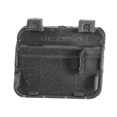 Back view of BMW 3 Series Rear Bumper Tow Hook Cover Replacement OEM 51127202673 Eye Hole Cover For E90 E91 2009 2012 Blue