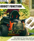 Two Pack Transaxle Spring 034-9080-00 For Bad Boy Mowers ZT Elite Replacement Part Gold Color Helps Stabilize Ride And Cut Vibration On Tough Terrain Direct Fit Easy Install Long Lasting Vibration Control, two gold springs