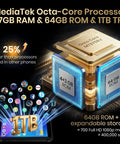 MediaTek Octa-Core Processor with 7GB RAM and 64GB ROM for performance, part of Built Tough As Nails Unlocked 4G Rugged Smartphone.