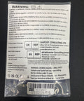 Warning label packaging for Ten Millimeter Drive Shaft Extenders for SCX24 and FCX24 One Twenty Fourth RC Crawler Upgrade Pack of Ten Hardened Steel Black Finish With Screws Included Boost Your Wheelbase