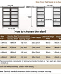 Size chart for Black PVC Surface Solid Core Wood Frosted Glass Sliding Barn Door With Installation Hardware Kit 60 By 84 Inches Soft Close