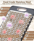 High-quality food-grade stainless steel with antibacterial properties, suitable for kitchen use, shown with close-up detail.