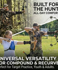 Archers using Ultra Breathable Archery Arm Guard For Compound And Recurve Bow With Two Or Three Adjustable Elastic Straps