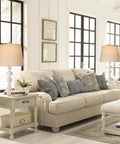 Coastal Farmhouse Table Lamps Set Of 2 With Touch Control Go To 3 Way Dimmable Bedside Lights illuminating living room with cozy vibes.