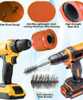 Copper Pipe Cleaner Drill Set with Pro Grade Durable Aluminum Housing and wire brushes for 1/2, 3/4, 1 inch pipes