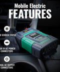 Top Rated 400 Watt Dc To Ac Power Inverter For Cars Rvs And Trailers Features Dual Ac Outlets Plus Two Usb Ports That Hella Crush Your Weekend Trips While The Smart Lcd Panel Monitors Real Time Voltage with LCD screen and connectors