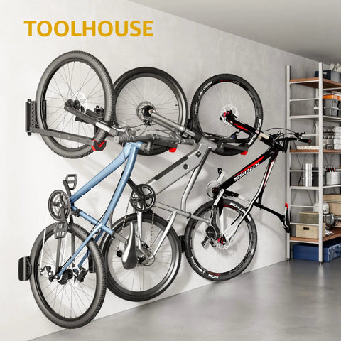 Swivel Bike Wall Mount No Heavy Lifting Required For Garage Hanger Space Saving Bike Rack Holds Up To 77 Lbs Easy To Load And Unload