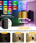 LED Night Light 2-Pack Dimmable Wall Plug Night Lights With Remote Control RGB Color Changing LEDs Dusk To Dawn Sensor Acrylic Bubble